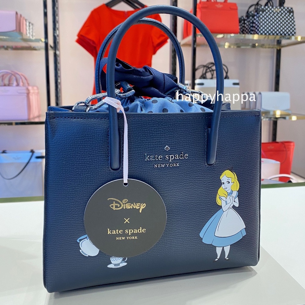 【Kate Spade】disney x KSNY alice in wonderland shopper crossbody bag/NWT!!